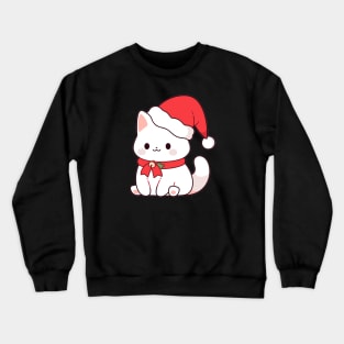 Kawaii Xmas Kitten Crewneck Sweatshirt